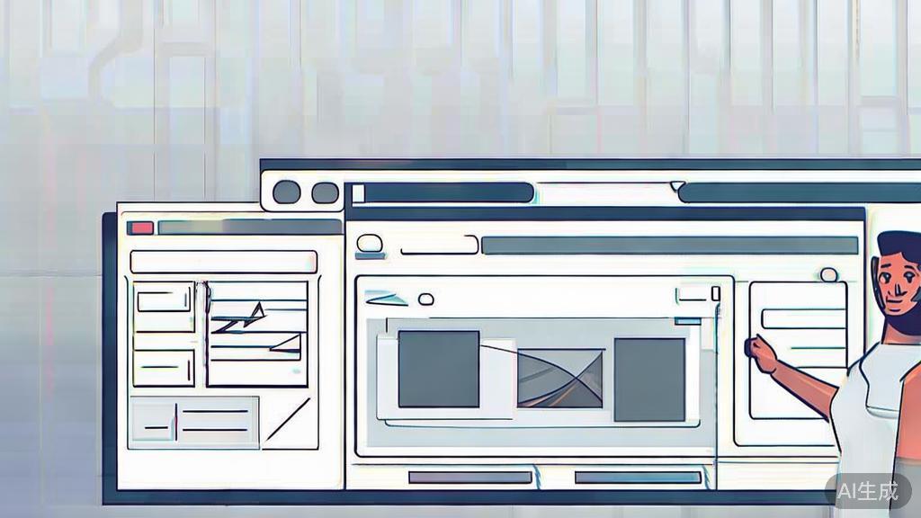 High-quality business illustration regarding image generation tips, minimal flat design