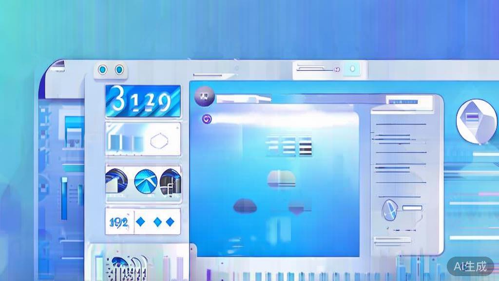 Flat vector illustration of editing images, dashboard style, soft blue gradient