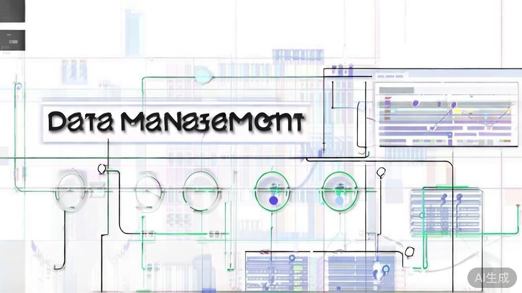 High-quality illustration of data management cost analysis, minimal flat design