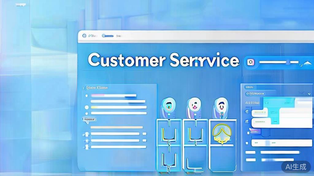 Flat vector illustration of customer service comparison, dashboard style, soft blue gradient