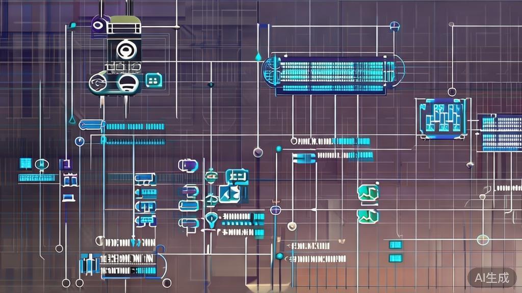 "Illustration depicting cybersecurity measures for API, modern and professional layout"