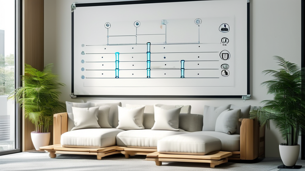 A flowchart on a whiteboard showing steps for compliant Sora usage in China, with icons for registration, privacy, and data protection.
