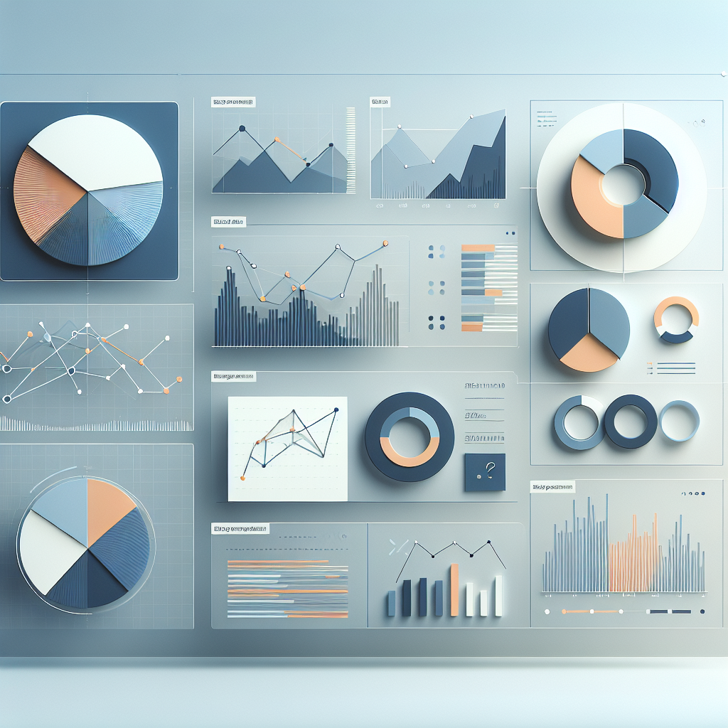 "Minimalist business dashboard with abstract data visualization, soft gradient background, professional color scheme, clean geometric shapes, flat design style, high quality"