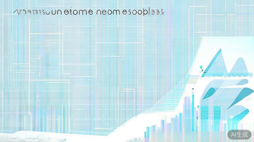 "Flat vector illustration of Kuaishou income model, minimalist dashboard style, upward trending charts, soft blue gradient background"