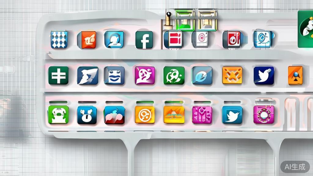 "High-quality business illustration regarding social media trends, minimal flat design"