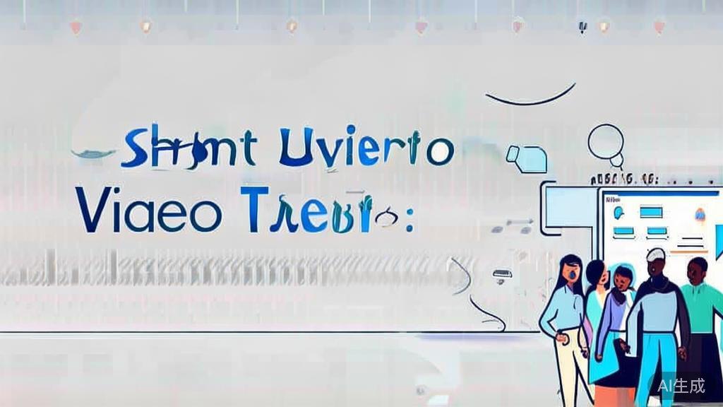 High-quality business illustration regarding short video trends, minimal flat design