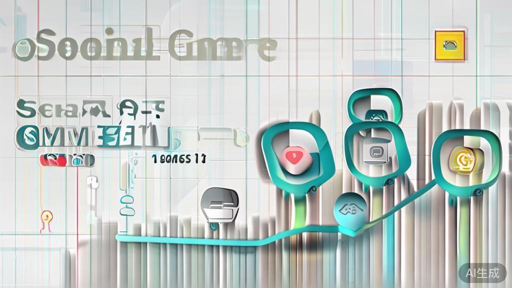 High-quality business illustration regarding social e-commerce trends, minimal flat design