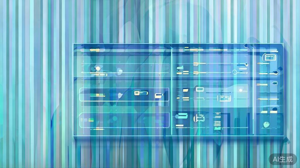 "Flat vector illustration of video editing tools, dashboard style, soft blue gradient"