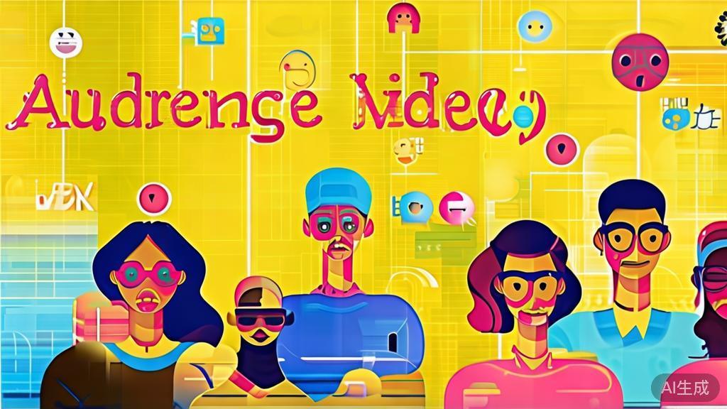 "High-quality illustration of audience engagement in short videos, minimal flat design"