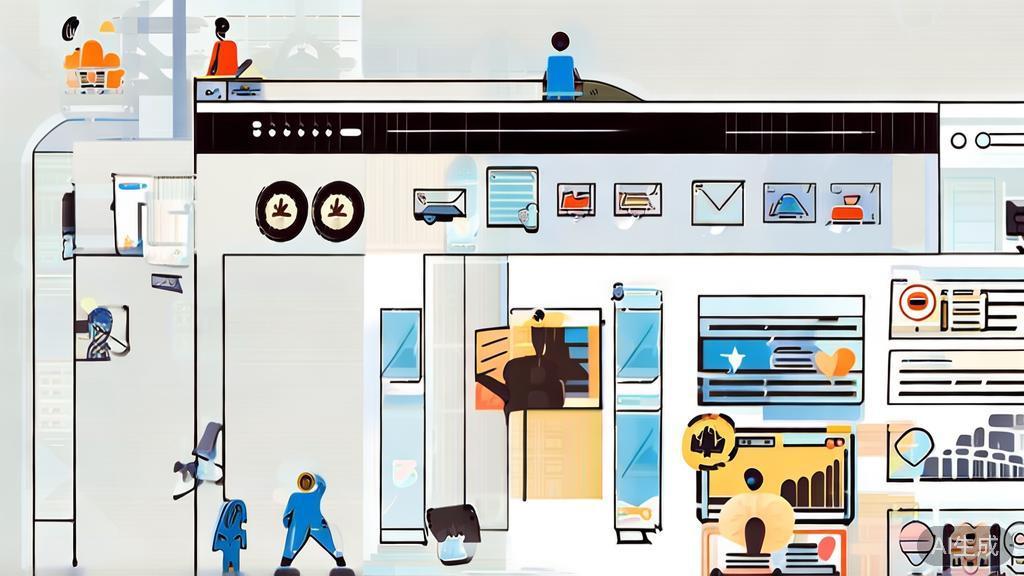 "High-quality business illustration regarding user engagement in social media, minimal flat design"