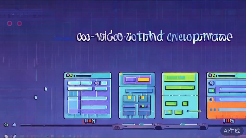 Flat vector illustration of video editing software comparison, dashboard style, soft blue gradient