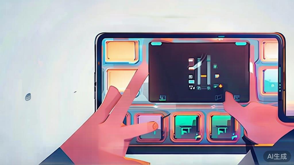 "Flat vector illustration of a user editing a video on a mobile device, high quality"