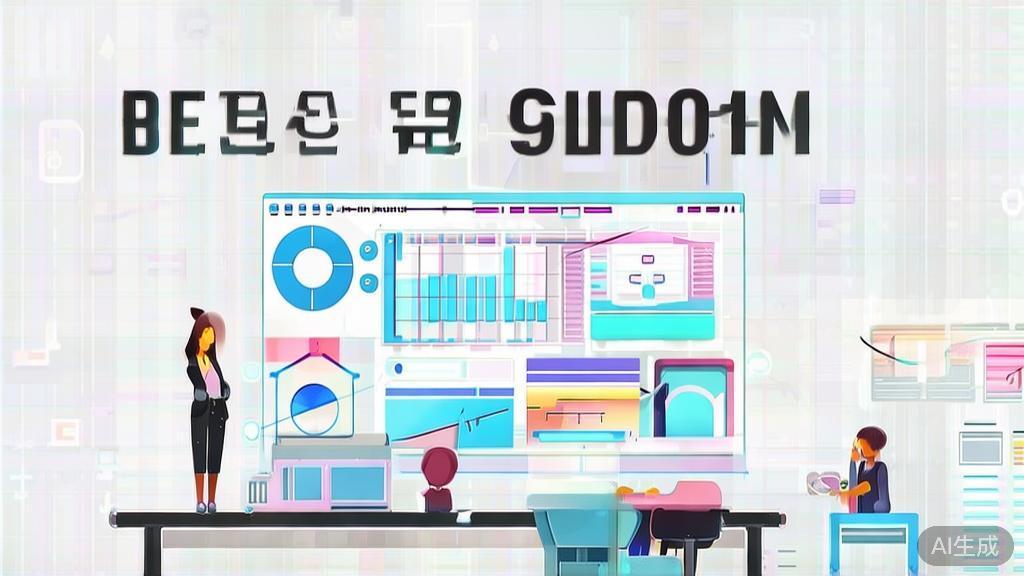 High-quality business illustration depicting data analysis for SEO optimization, minimal flat design