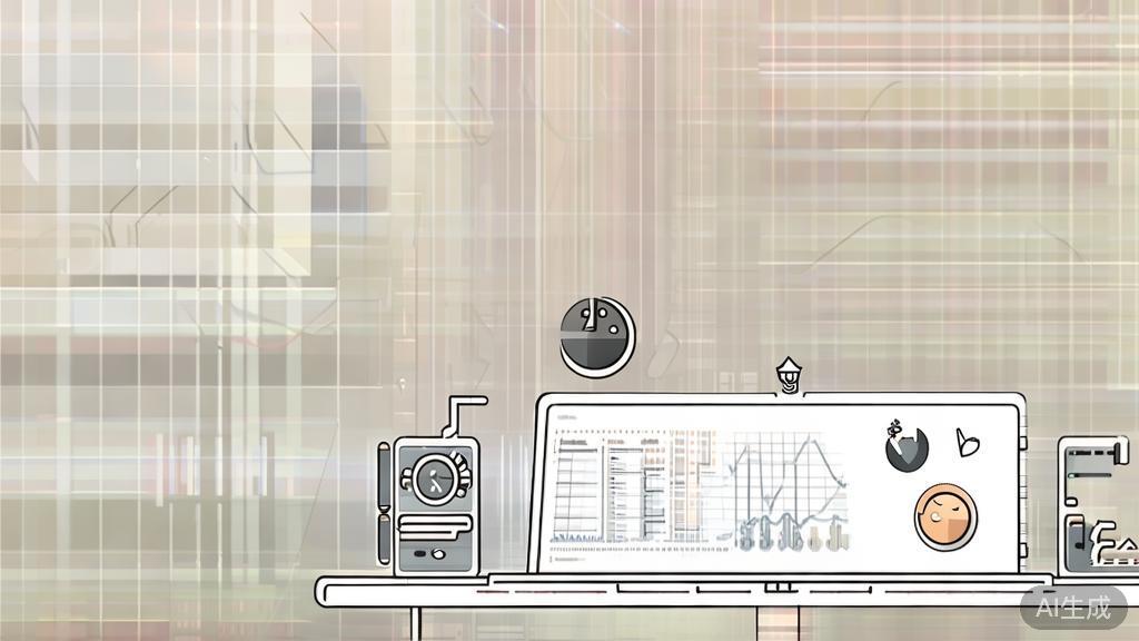 High-quality business illustration regarding data-driven decision making, minimal flat design