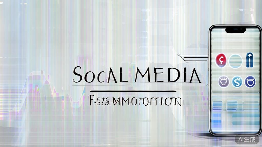 High-quality business illustration regarding social media promotion, minimal flat design