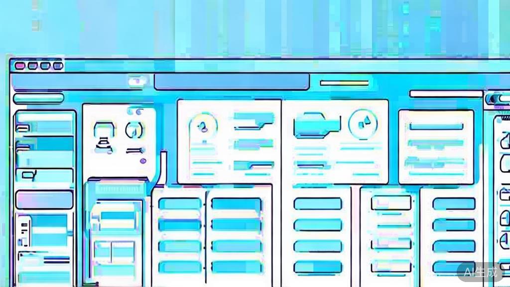 Flat vector illustration of software comparison, dashboard style, soft blue gradient