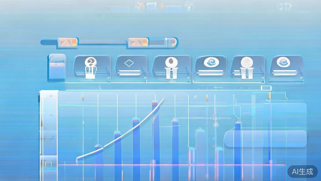 Flat vector illustration of content quality and relevance in SEO, dashboard style, soft blue gradient