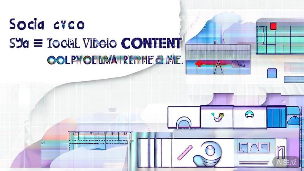 High-quality business illustration regarding social media impact on video content, minimal flat design