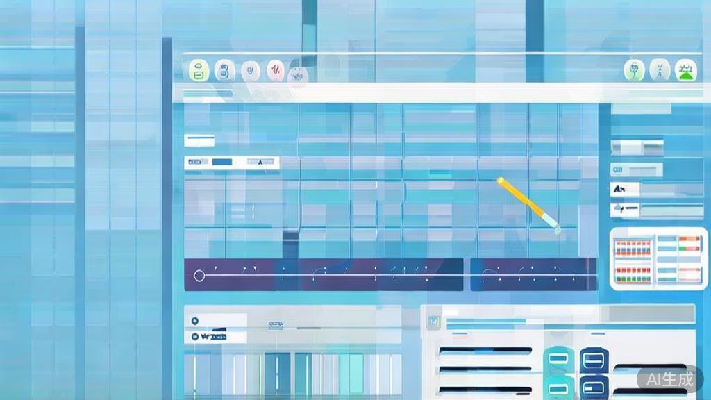 Flat vector illustration of user experience in video making, dashboard style, soft blue gradient
