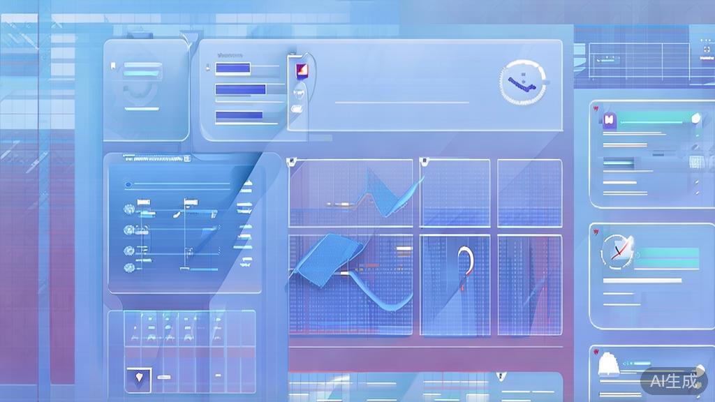 "Flat vector illustration of social media marketing for video content, dashboard style, soft blue gradient"