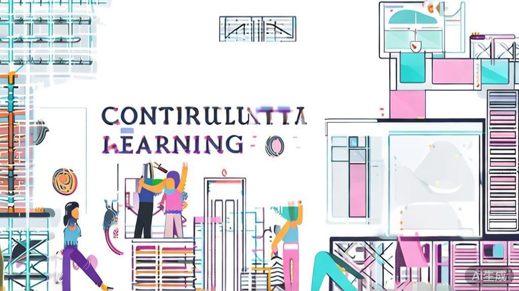 "High-quality illustration of continuous learning in media creation, minimal flat design"