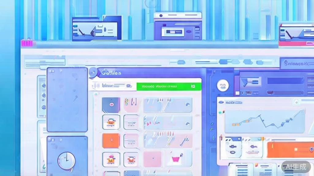 "Flat vector illustration of social media promotion strategies for videos, dashboard style, soft blue gradient"