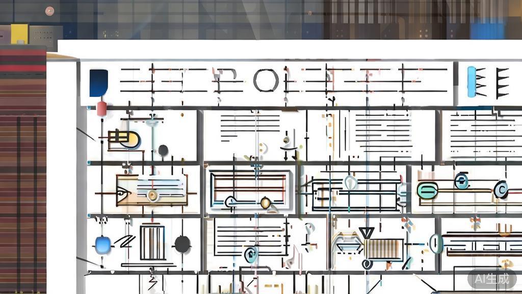 High-quality business illustration showing a script outline for a short drama, minimal flat design