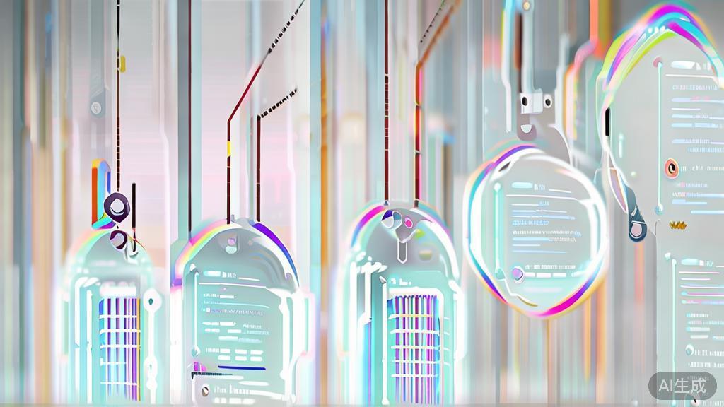 "High-quality illustration of AI generating dialogues for characters, minimal flat design"