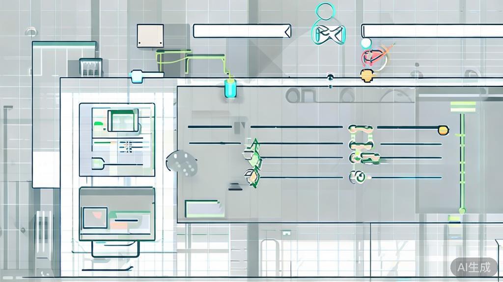 "High-quality business illustration regarding software updates and compatibility, minimal flat design"