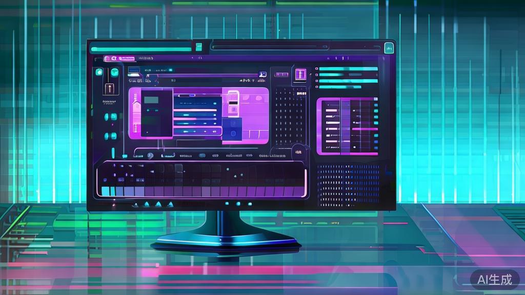 "High-quality illustration of future AI video editing technology, minimal flat design"