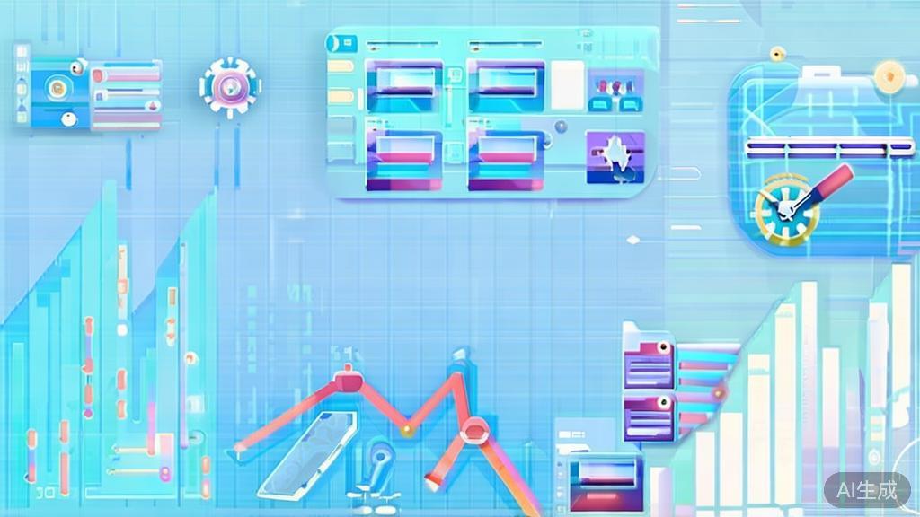 Flat vector illustration of video generation speed issues, dashboard style, soft blue gradient