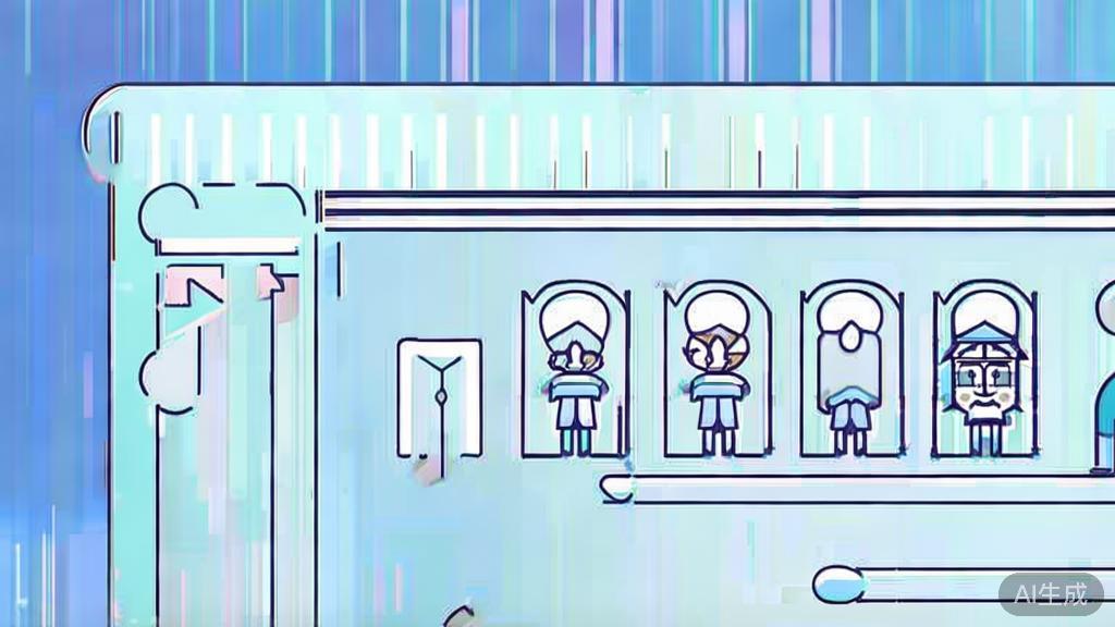 Flat vector illustration of character development in storytelling, dashboard style, soft blue gradient