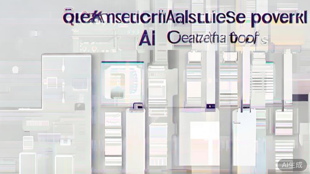 High-quality business illustration regarding AI tools selection, minimal flat design