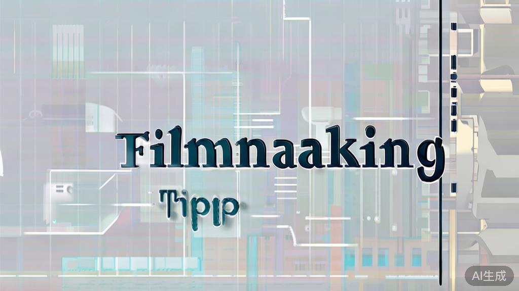 High-quality business illustration regarding filmmaking tips, minimal flat design