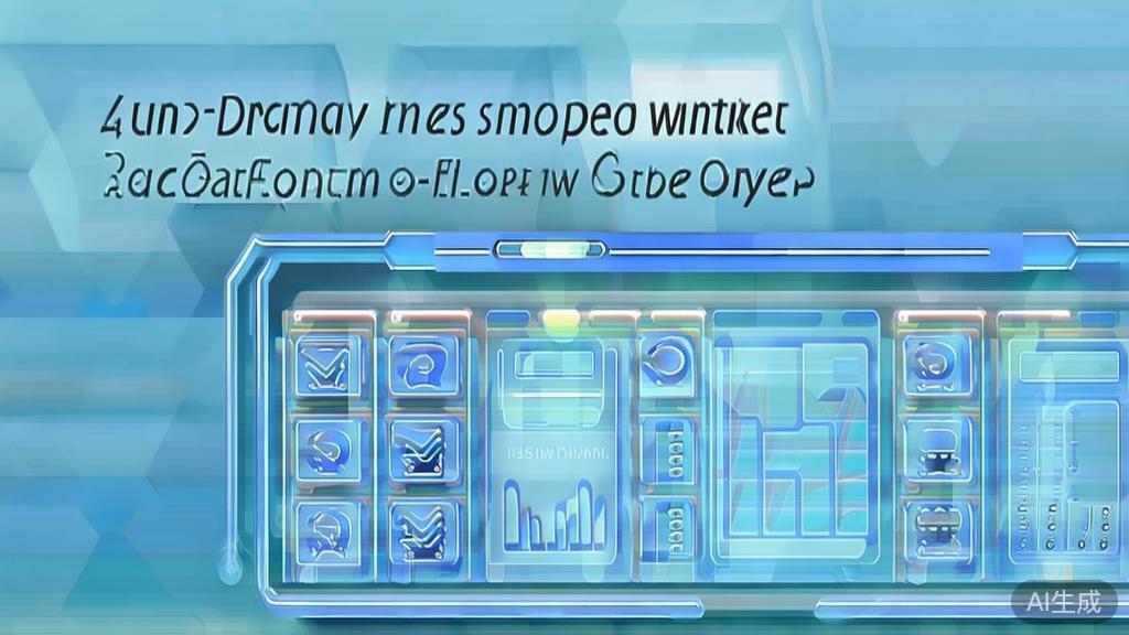 "Flat vector illustration of the future of short dramas and market opportunities, dashboard style, soft blue gradient"