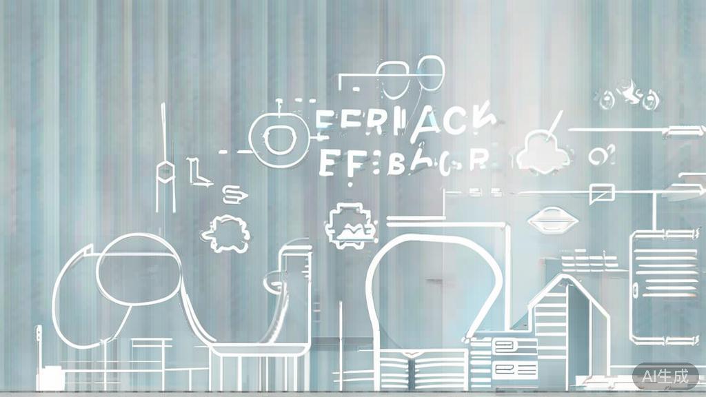 "High-quality business illustration regarding audience feedback collection, minimal flat design"