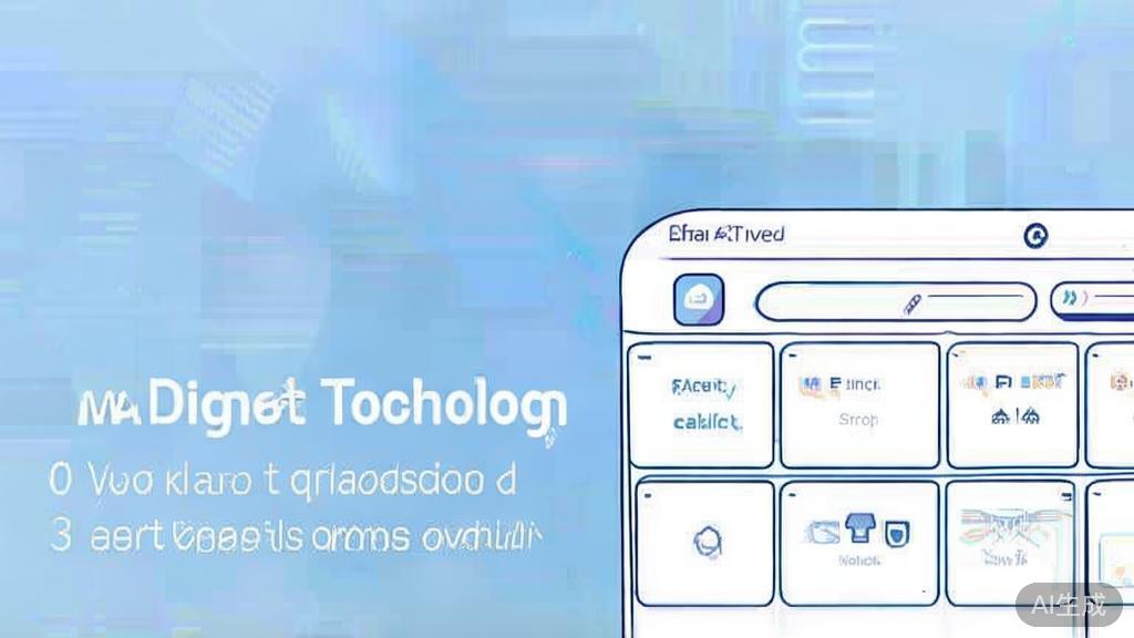 Flat vector illustration of AI technology in short drama production, dashboard style, soft blue gradient