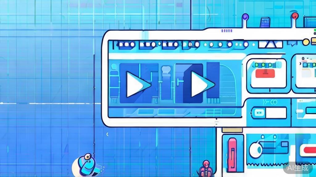 "Flat vector illustration of a person starting their animation journey, dashboard style, soft blue gradient"