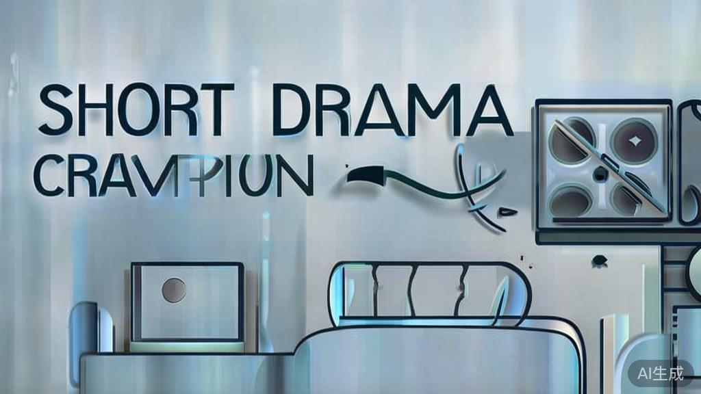 High-quality business illustration regarding short drama creation, minimal flat design