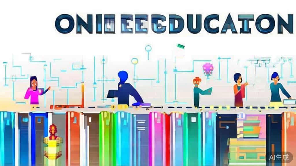 High-quality illustration of online education success stories, minimal flat design