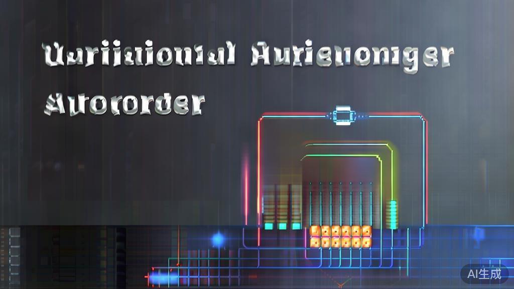 "High-quality business illustration regarding Variational Autoencoders, minimal flat design"