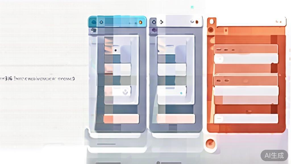 High-quality business illustration regarding software comparison, minimal flat design