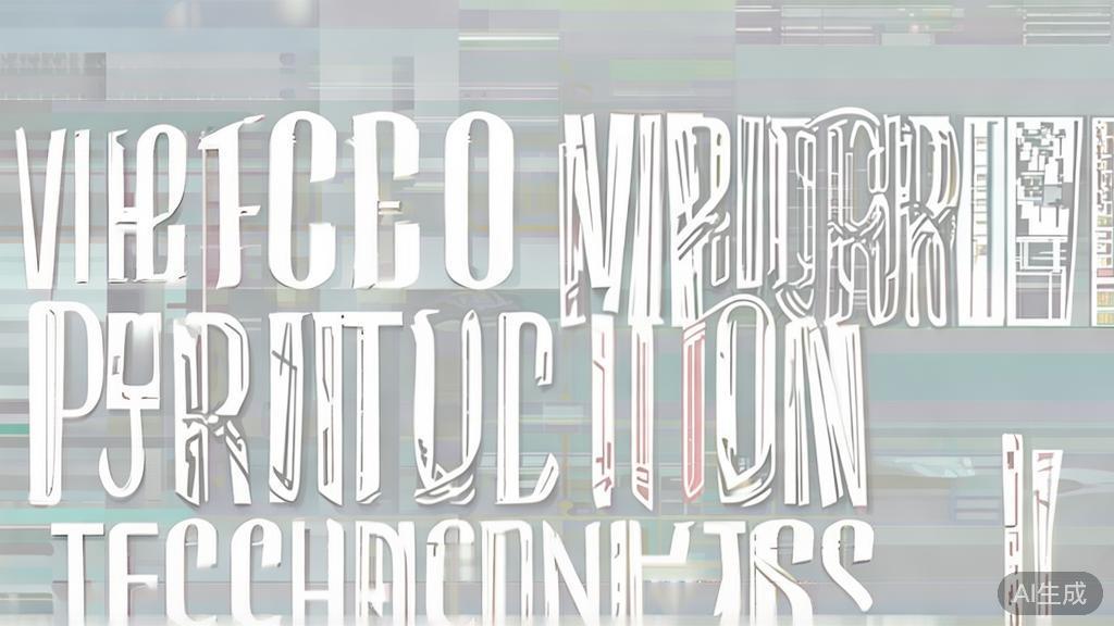 High-quality business illustration regarding video production techniques, minimal flat design