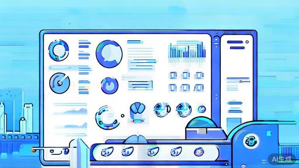 Flat vector illustration of audience research in video production, dashboard style, soft blue gradient