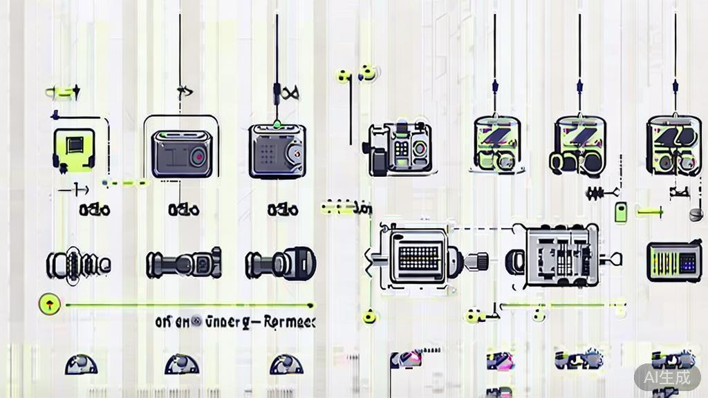 High-quality illustration of video shooting techniques, minimalist design
