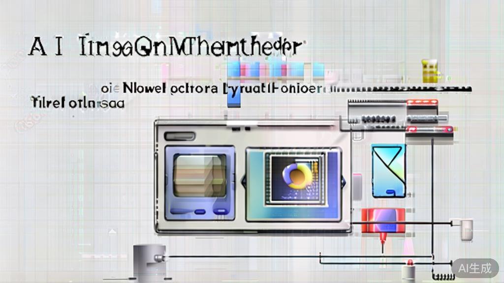 "High-quality business illustration regarding AI image generation, minimal flat design"