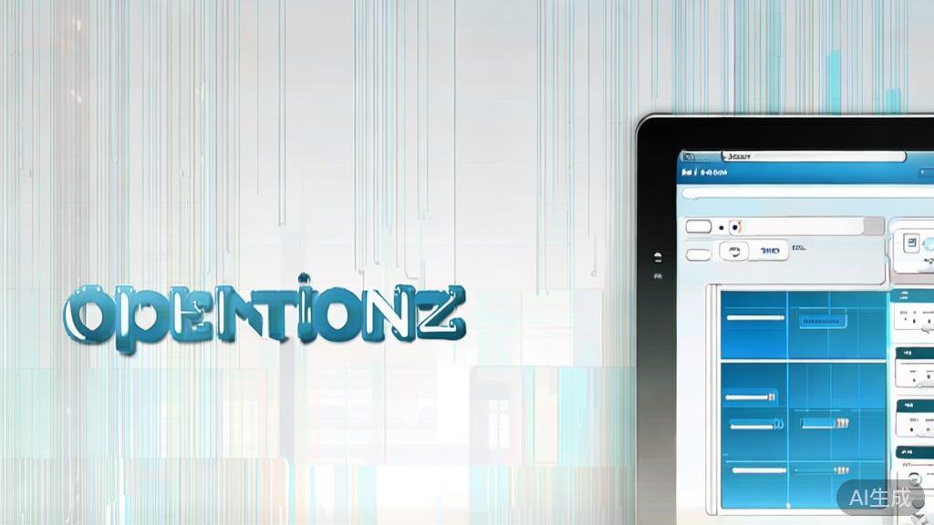 High-quality business illustration regarding OpenToonz software features, minimal flat design