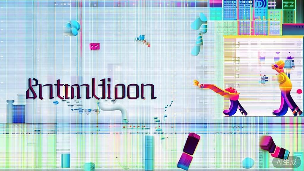 "High-quality illustration displaying the fundamentals of animation principles, like easing and transitions."