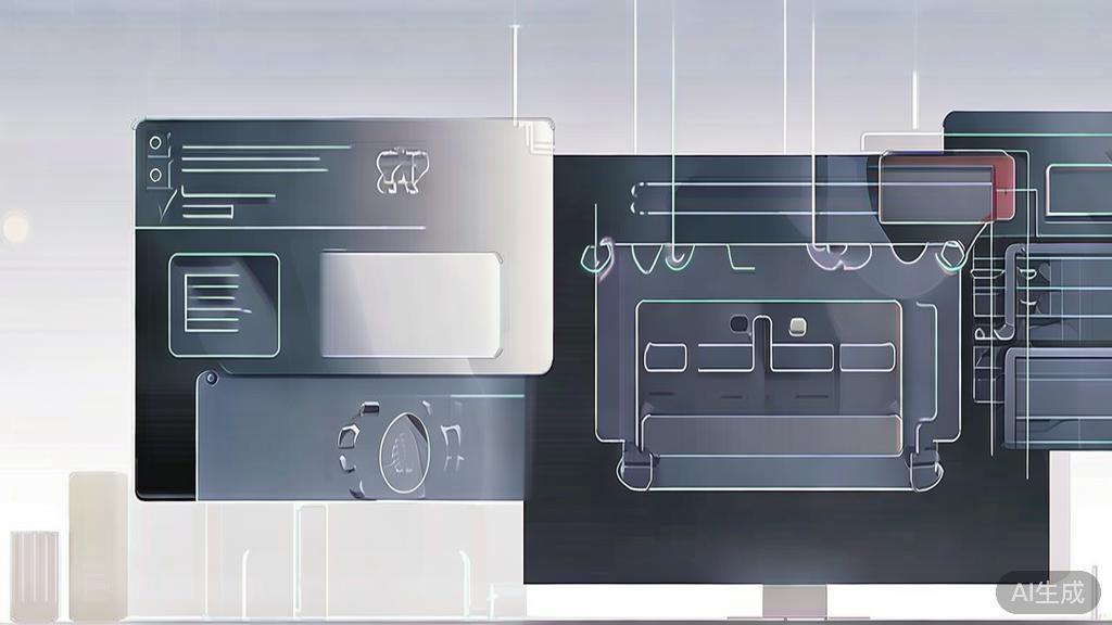 High-quality business illustration regarding AR and VR integration in video editing, minimal flat design