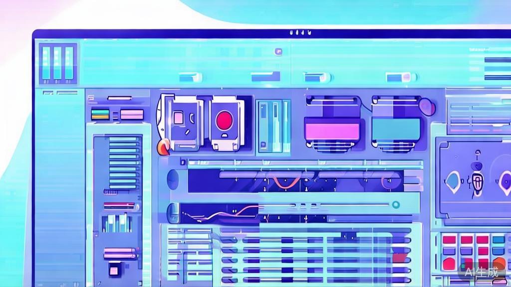 Flat vector illustration of AI video production trends, dashboard style, soft blue gradient